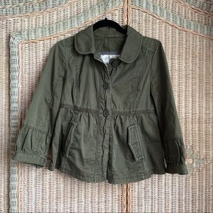 Abercrombie & Fitch green military jacket